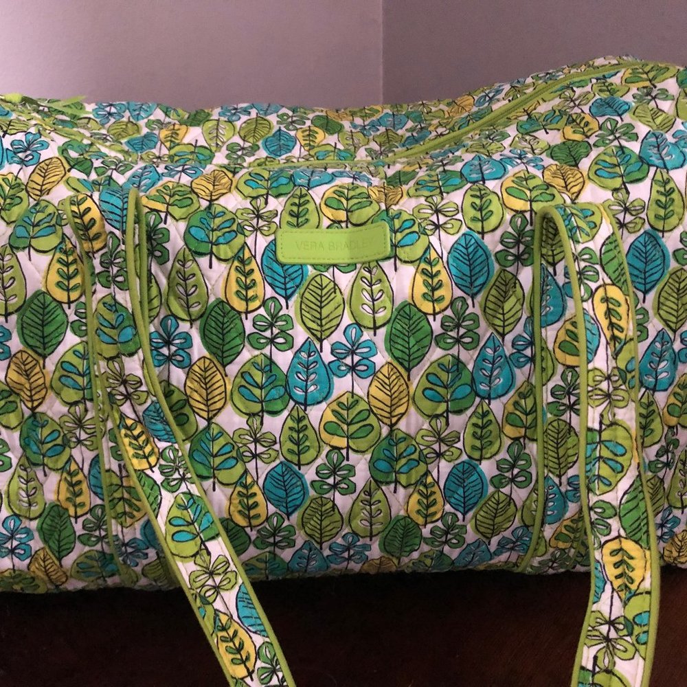 Vera Bradley Limes Up Duffel Bag, Leaf Pattern